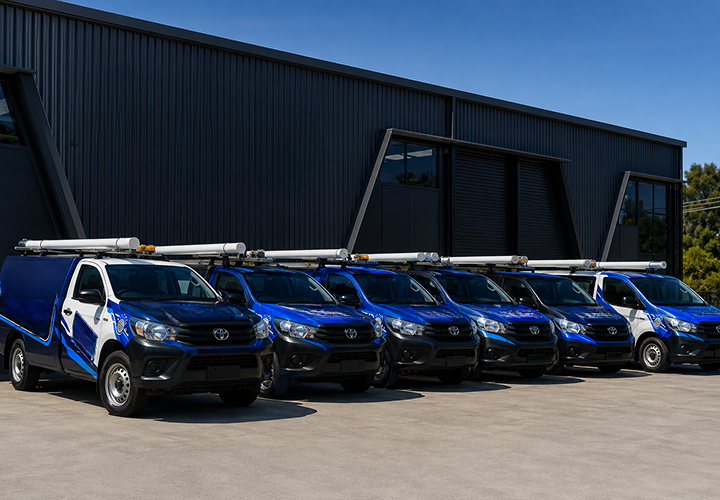 Fleet of Point Piper Blocked Drains plumbing vans